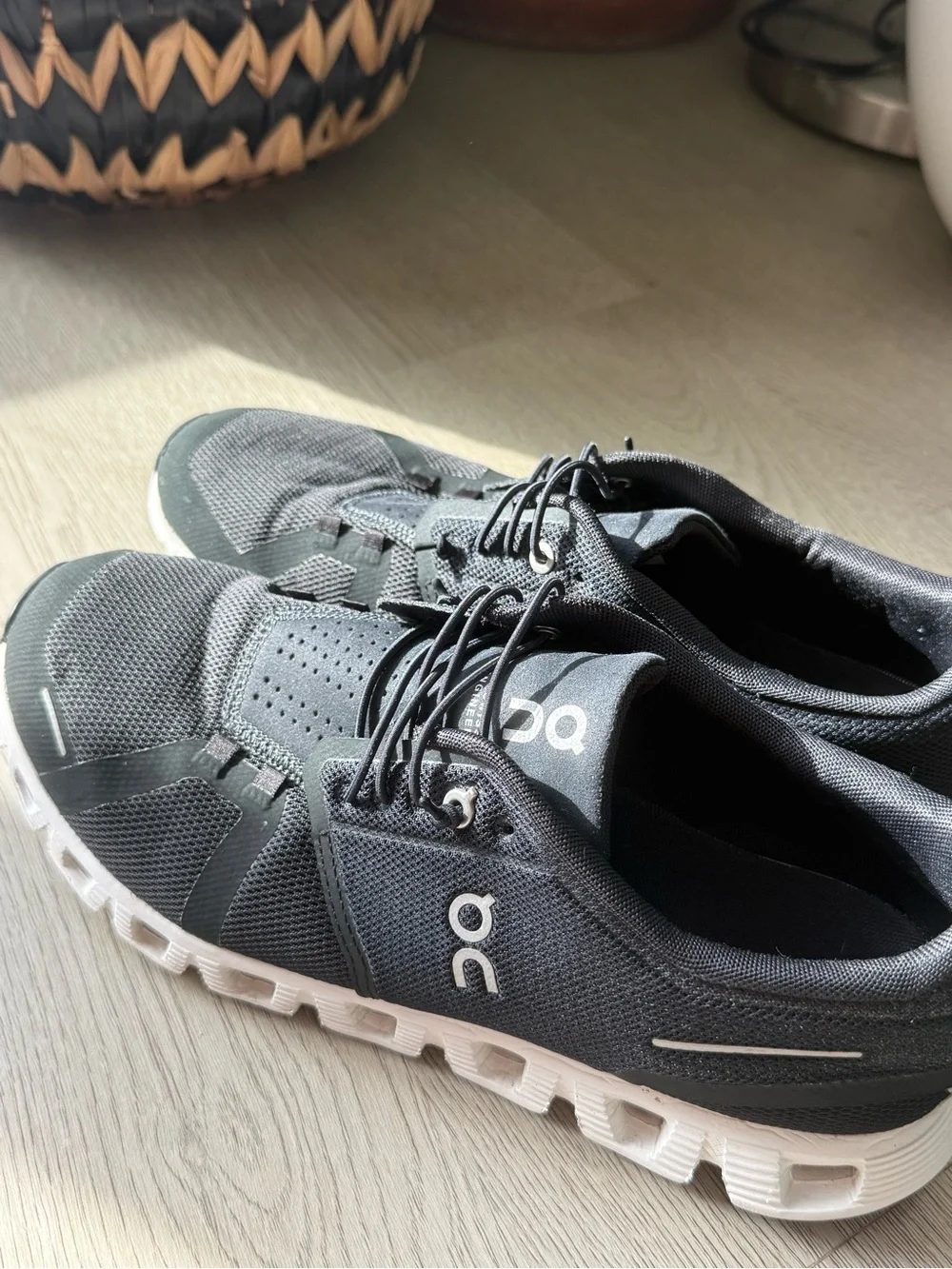 On Running  Black and White Sneakers